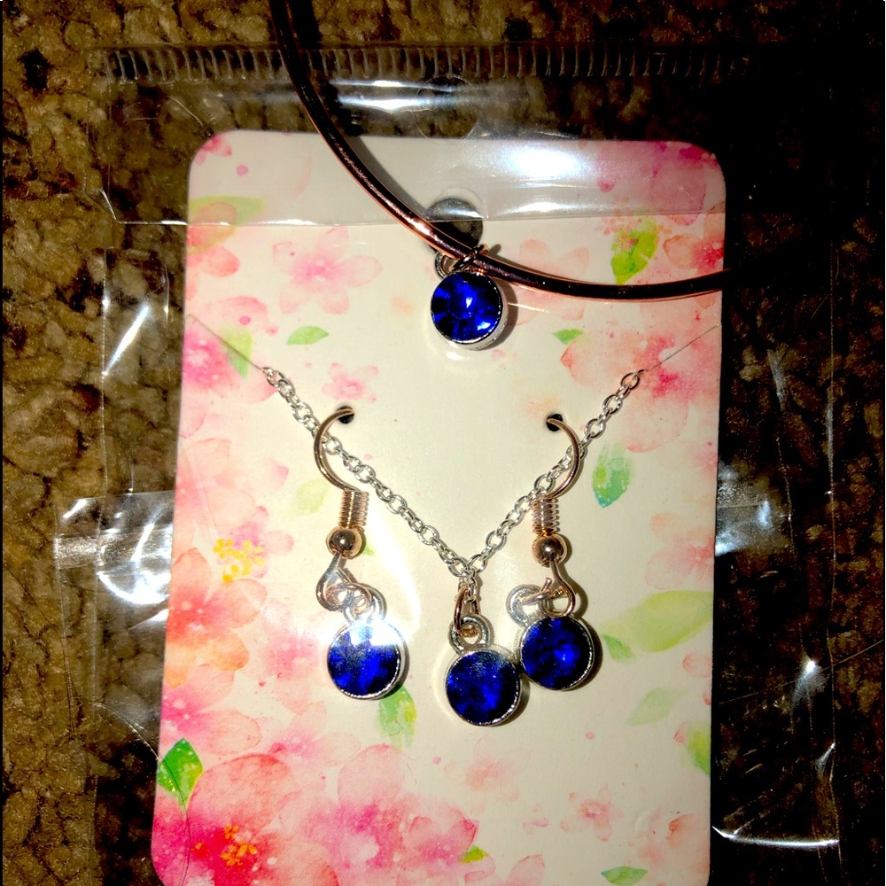 Sapphire jewelry set